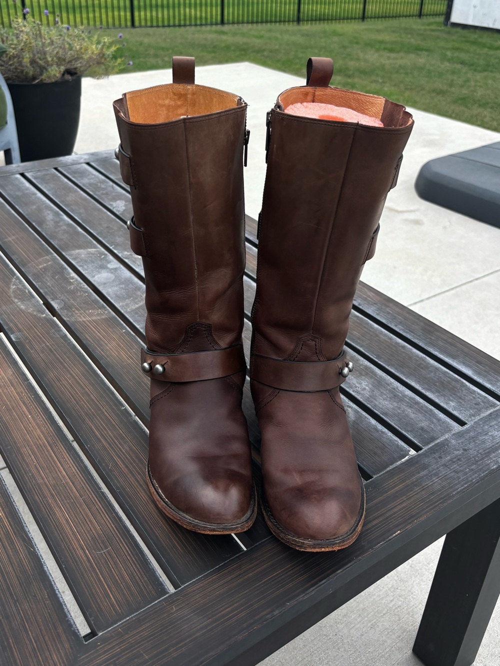 Spirit by LUCCHESE brown riding boots size 6.5